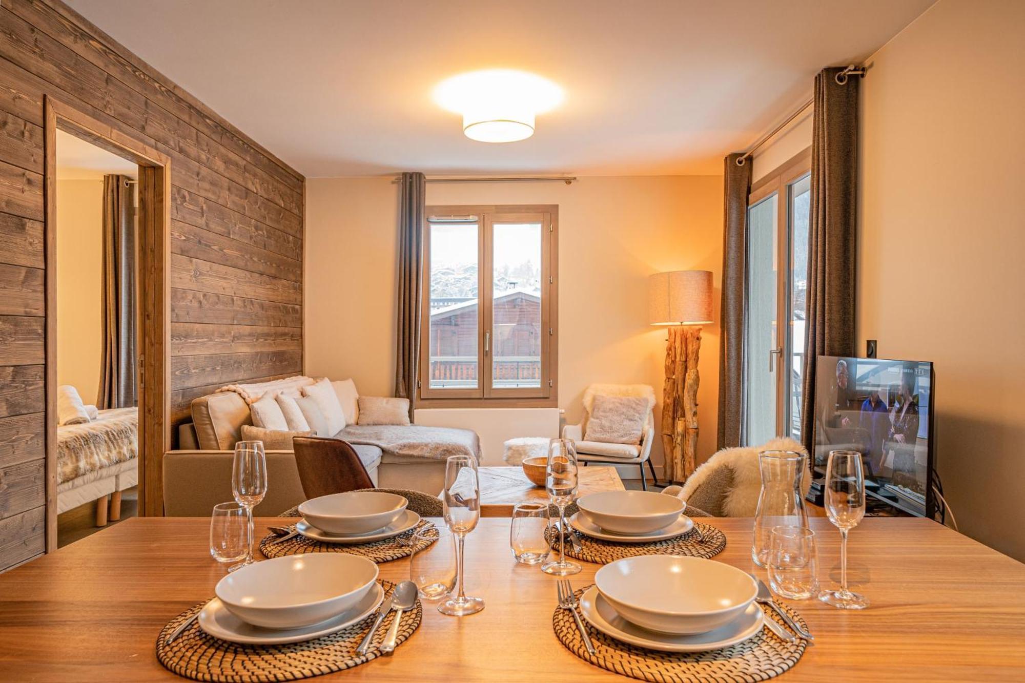 Perle Blanche - Brand New 2 Bedroom Apartment Perfectly Located Шамони Екстериор снимка