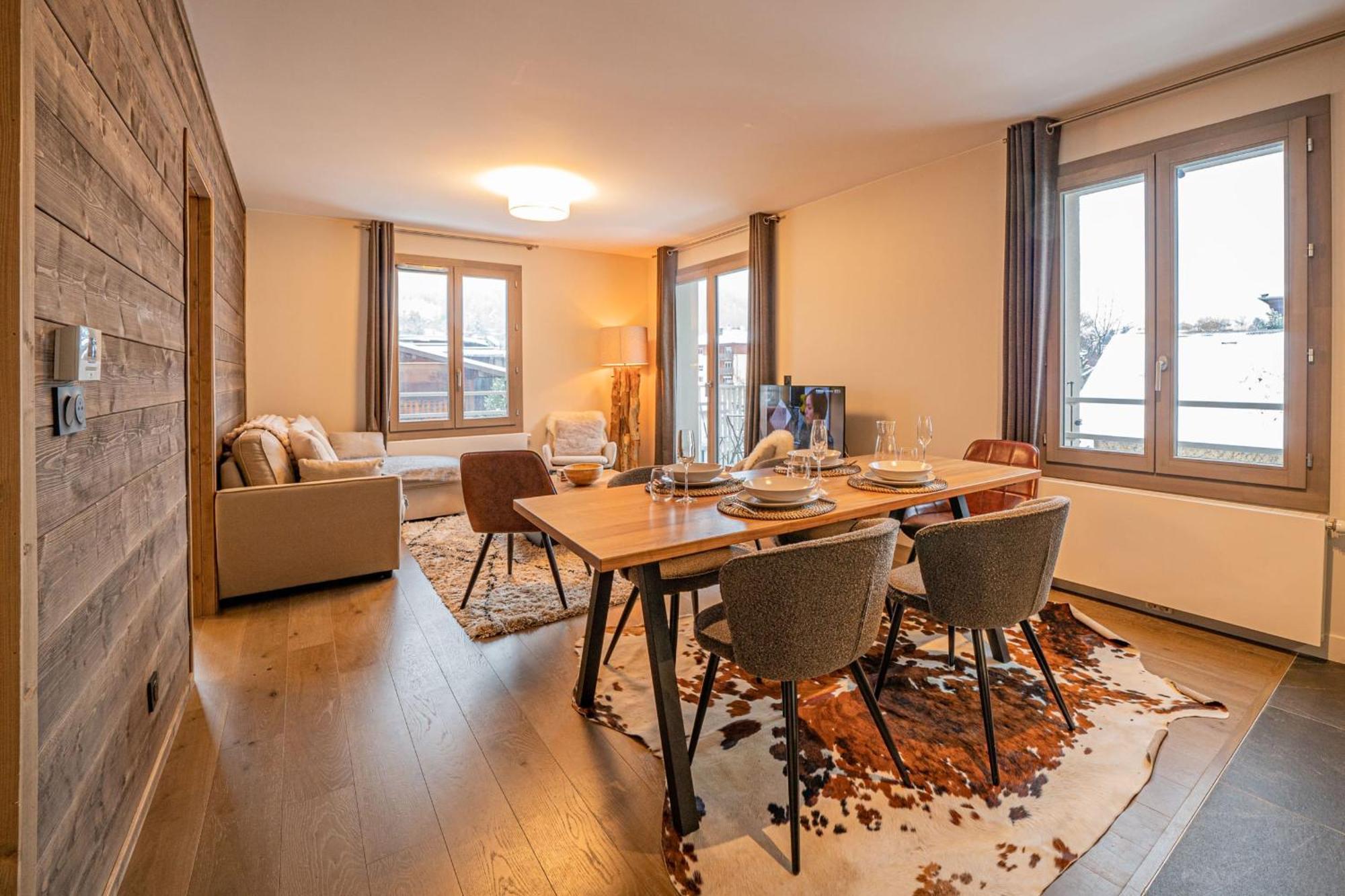 Perle Blanche - Brand New 2 Bedroom Apartment Perfectly Located Шамони Екстериор снимка